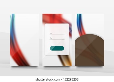 Ui de fondo móvil - patrón abstracto geométrico. Diseño en blanco del fondo de pantalla de la aplicación