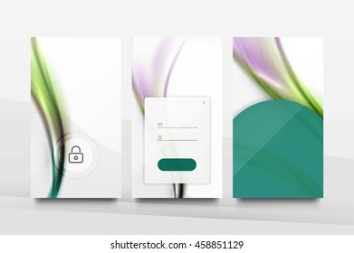 Mobile background ui - geometric abstract pattern. Application wallpaper blank layout