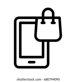 Mobile Bag Icon