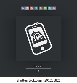 Mobile bank icon