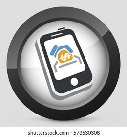 Mobile bank icon