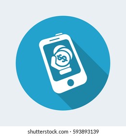 Mobile bank icon
