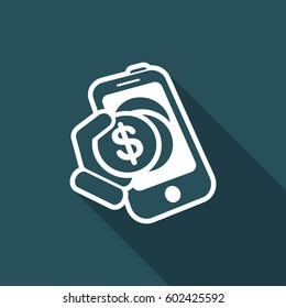 Mobile bank icon