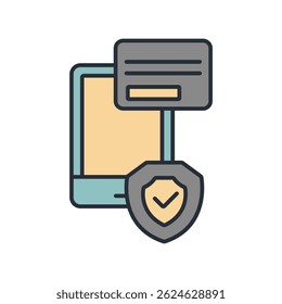 mobile bank icon collection .design style with background