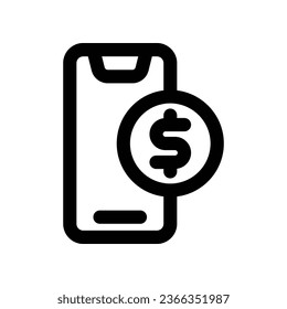 Handy-Bankverbindung Symbol. Vektorsymbol für Ihre Website, Ihr Handy, Ihre Präsentation und Ihr Logo-Design.