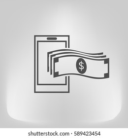 Mobile banking icon