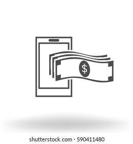 Mobile banking icon