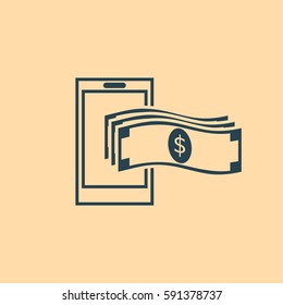 Mobile banking icon