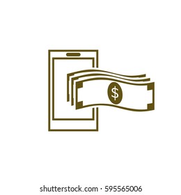 Mobile banking icon