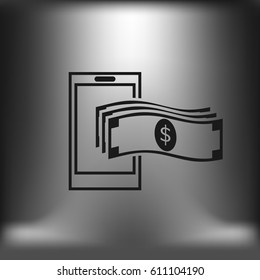 Mobile banking icon