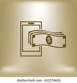 Mobile banking icon