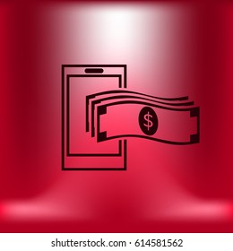 Mobile banking icon