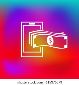 Mobile banking icon