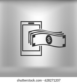 Mobile banking icon