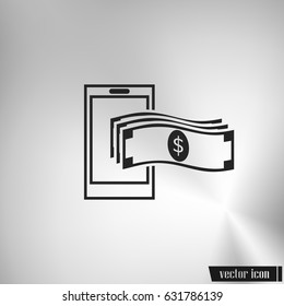 Mobile banking icon