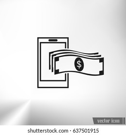 Mobile banking icon