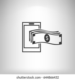 Mobile banking icon