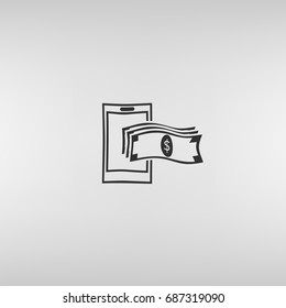 Mobile banking icon