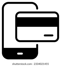 Mobile Banking Icon kann für Uiux, Web, App, Infografik usw. verwendet werden
