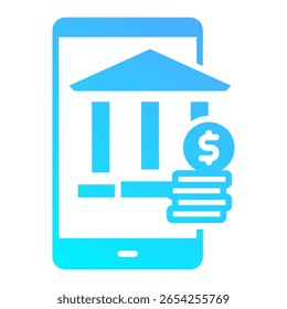 Mobile Banking Icon Element für Design