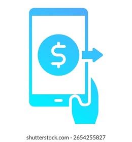 Elemento De Ícone Do Mobile Banking Para Design