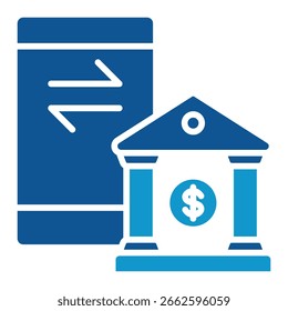 Mobile Banking Icon Element für Design