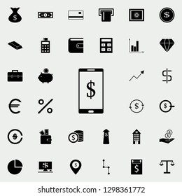 mobile banking icon. banking icons universal set for web and mobile