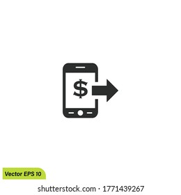 mobile banking icon illustration vector eps 10 logo template