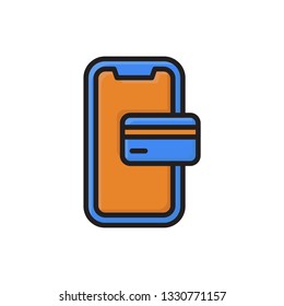 mobile banking icon. payment icon vector design