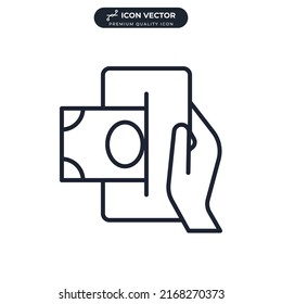 mobile banking icon symbol template for graphic and web design collection logo vector illustration
