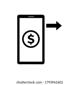 Symbol für mobiles Bankwesen, Vektorgrafik-Logo