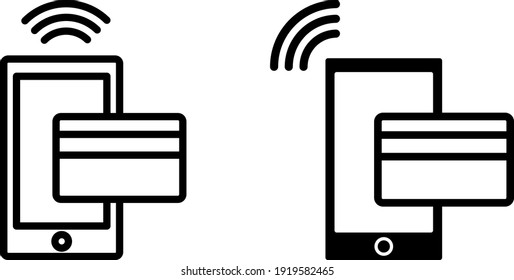 Mobile Banking icon , vector illustration