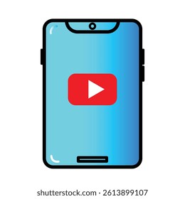 Mobile banking icon vector in modern flat style. Illustrates a smartphone with a dollar sign or bank symbol, representing digital payments, money transfer, online banking, and financial technology