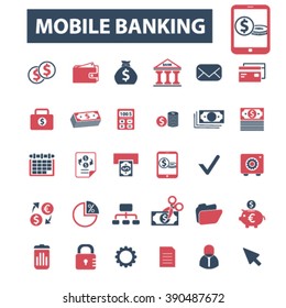 iconos de banca móvil
