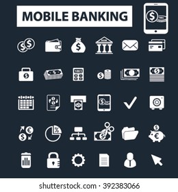 iconos de banca móvil
