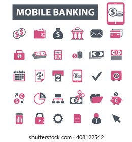 iconos de banca móvil
