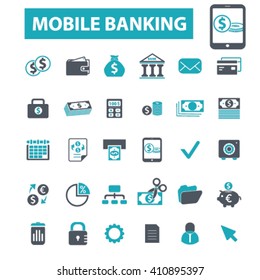 iconos de banca móvil
