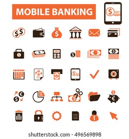 iconos de banca móvil