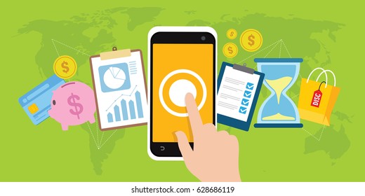 mobile banking one touch transaction with mobile phone