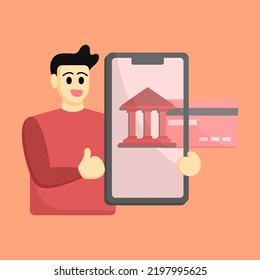 Mobile banking and online payment concept with money cashback, digital bank transaction, mobile payments, credit card and internet shopping concepts for finance management services and applications.