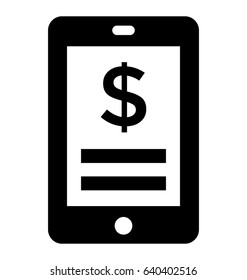 Mobile Banking Vector Icon