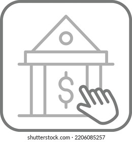 Mobile Banking vector icon. Can be used for printing, mobile and web applications.