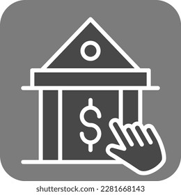 Mobile Banking vector icon. Can be used for printing, mobile and web applications.