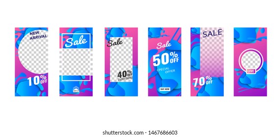 Mobile banners. Template design, Big sale special offer set