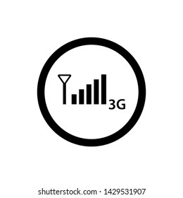 Mobile bar signal icon. Mobile interface icon. Connection level icon vector illustration Eps10