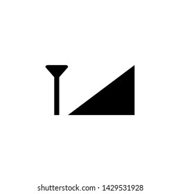 Mobile bar signal icon. Mobile interface icon. Connection level icon vector illustration Eps10