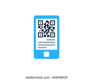 Mobile Barcode Icon Logo Design Element Stock Vector (Royalty Free ...