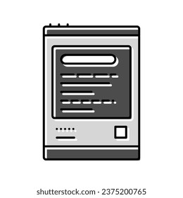 mobile battery color icon vector. mobile battery sign. isolated symbol illustration