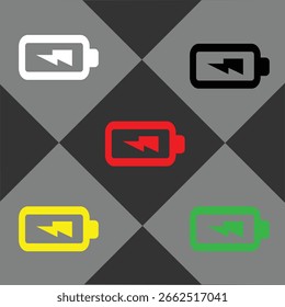 Mobile battery icon design  eps 10.