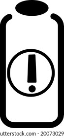 Estado de la batería móvil o iconos indicadores